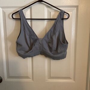 Jockey Forever Fit Full Coverage Lace Gray Bra